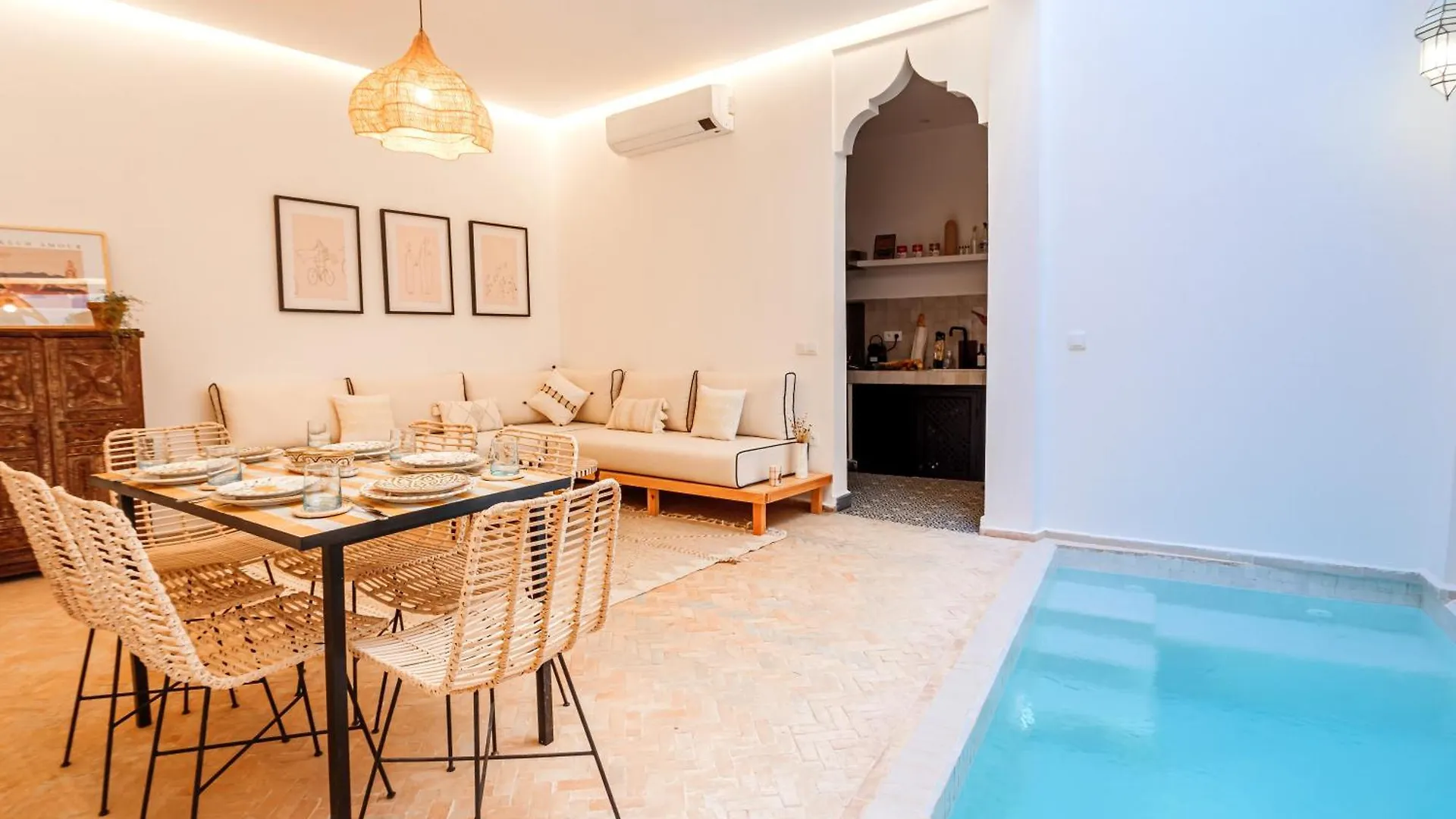 Riad Abati Piscine Privee Avec Petit Dejeuner Et Terrasse Marrakesh 0*,